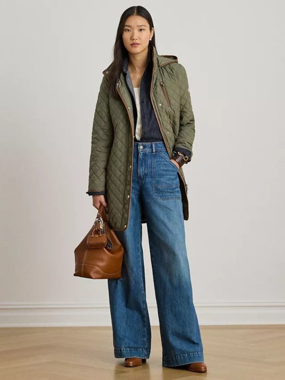 Lauren Ralph Lauren Hooded Quilted Coat